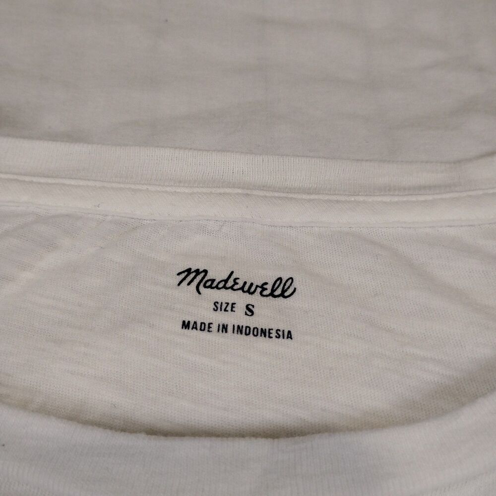 Madewell Whisper Cotton Short Sleeve Tee Size Small White - Picture 4 of 8